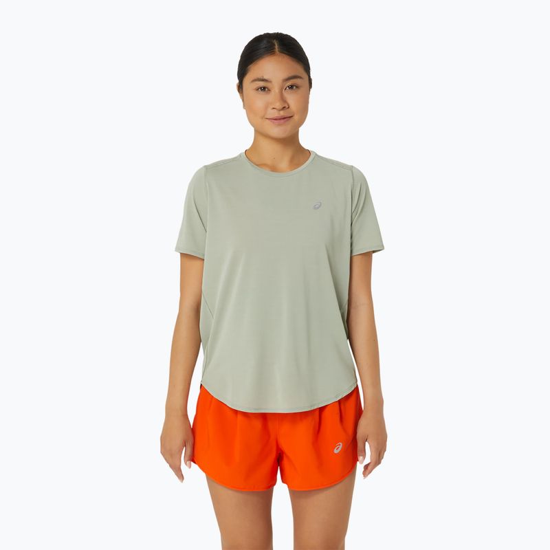 Tricou de alergat pentru femei ASICS Road olive grey