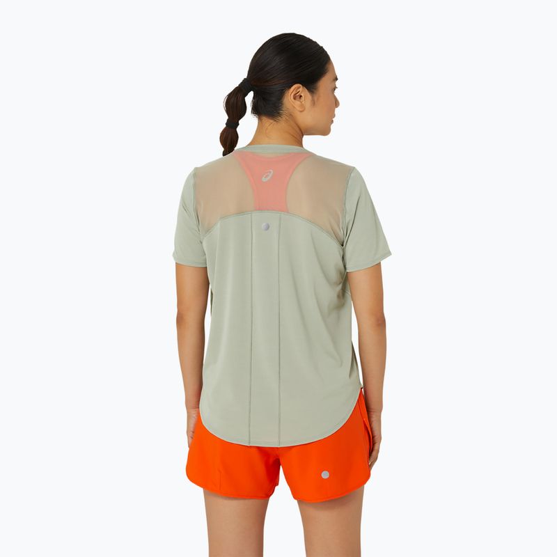 Tricou de alergat pentru femei ASICS Road olive grey 3