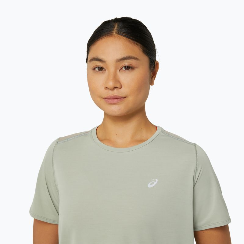 Tricou de alergat pentru femei ASICS Road olive grey 4