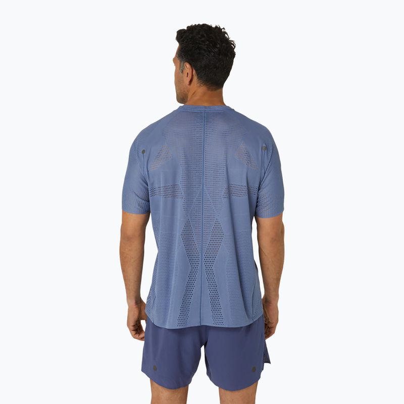 Tricou de alergat pentru bărbați ASICS Metarun denim blue 3