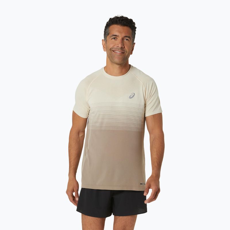 Tricou de alergat pentru bărbați ASICS Seamless oatmeal/moonrock