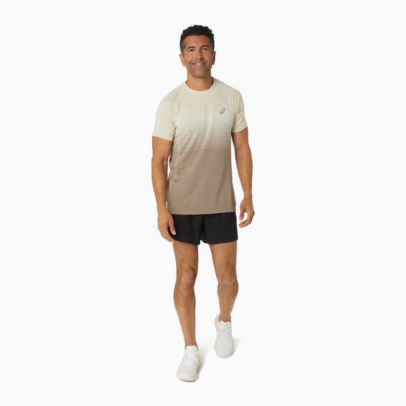 Tricou de alergat pentru bărbați ASICS Seamless oatmeal/moonrock 2