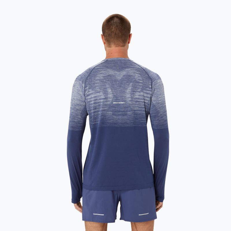 Longsleeve de alergat pentru bărbați ASICS Seamless thunder blue/denim blue 2