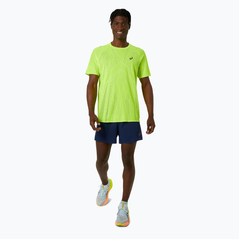 Tricou de alergare pentru bărbați ASICS Metarun Top safety yellow 2