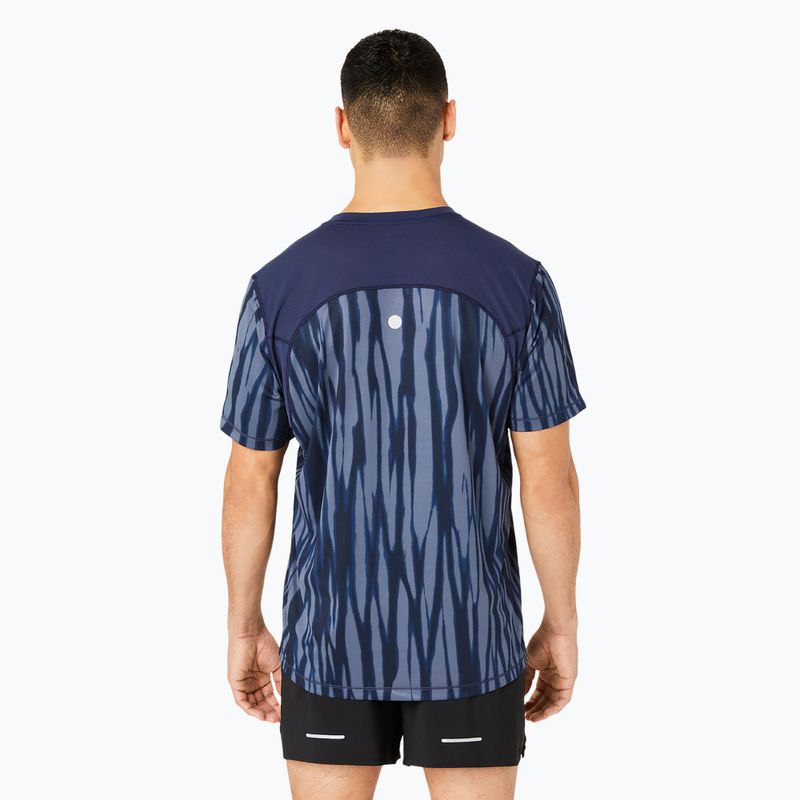 Tricou de alergare pentru bărbați ASICS Road All Over Print Top blue expanse/midnight 3