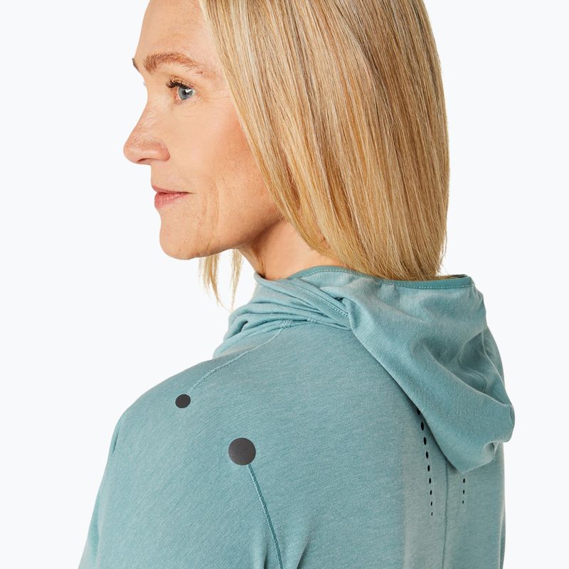 Bluză de alergare pentru femei ASICS Metarun Winter LS Hoodie celadon 5