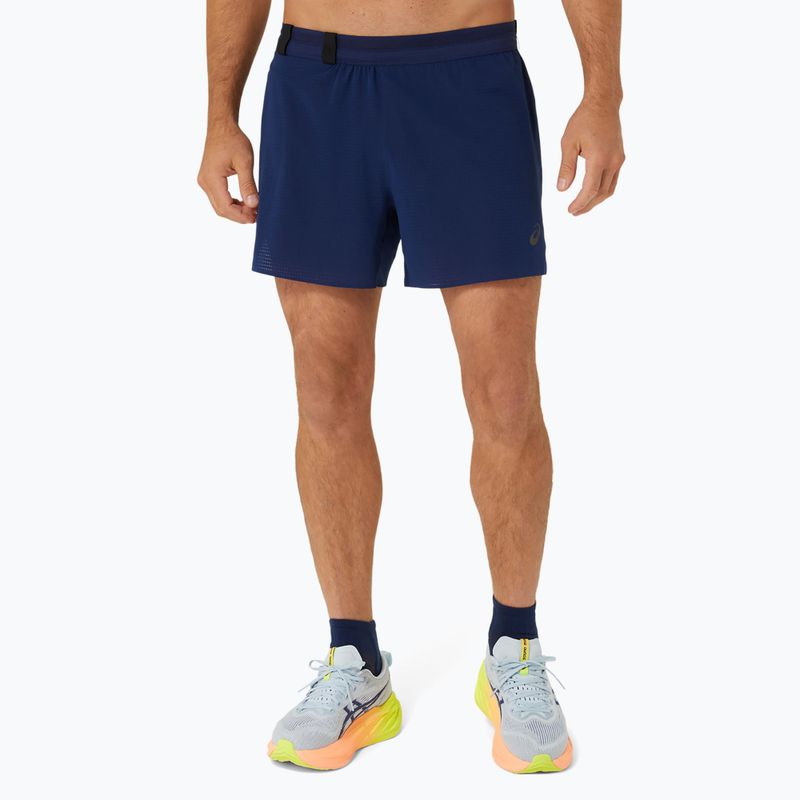 Pantaloni scurți de alergare pentru bărbați ASICS Metarun 5IN blue expanse