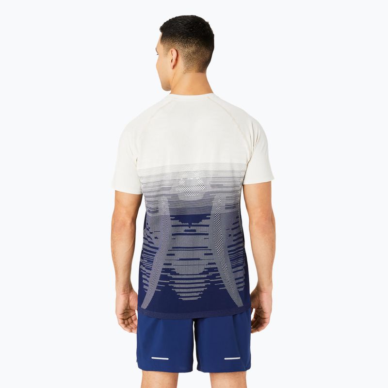 Tricou de alergare pentru bărbați ASICS Seamless birch/blue expanse 3