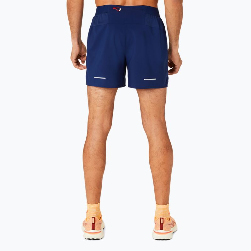 Pantaloni scurți de alergare pentru bărbați ASICS Road 2-N-1 5IN blue expense / birch 3