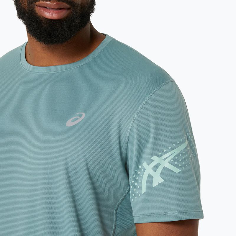 Tricou de alergare pentru bărbați ASICS Icon Top celadon/light celadon 5