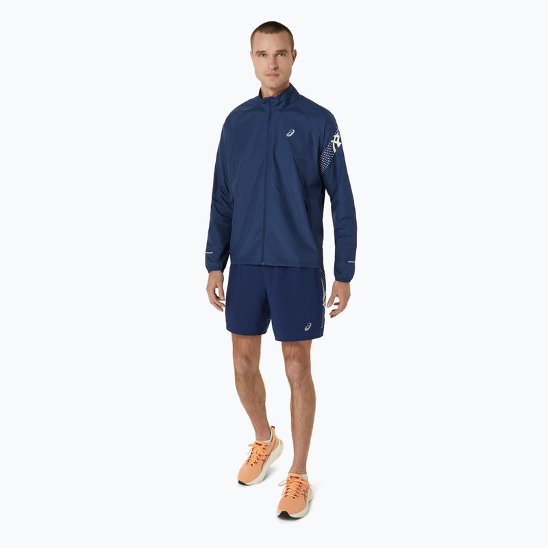 Jachetă de alergare pentru bărbați ASICS Icon blue expanse / birch 2