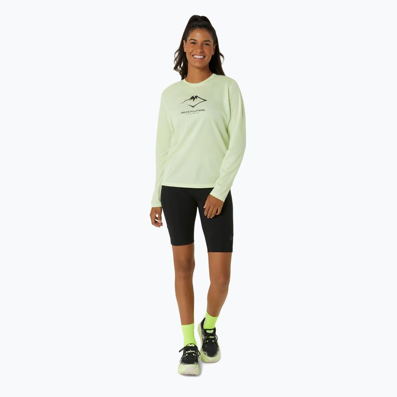 Longsleeve de alergare pentru femei ASICS Fujitrail Logo cool matcha 2