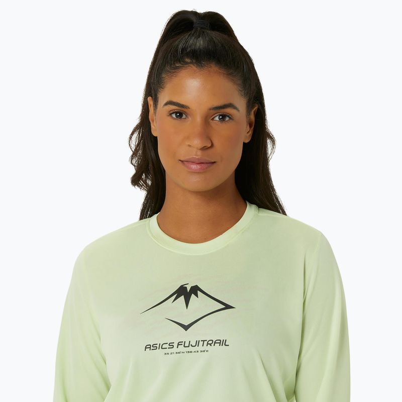 Longsleeve de alergare pentru femei ASICS Fujitrail Logo cool matcha 4