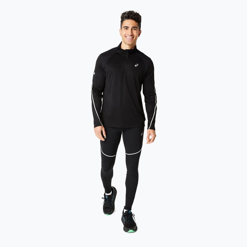 Longsleeve de alergare pentru bărbați ASICS Road Lite-Show 1/2 Zip performance black 2
