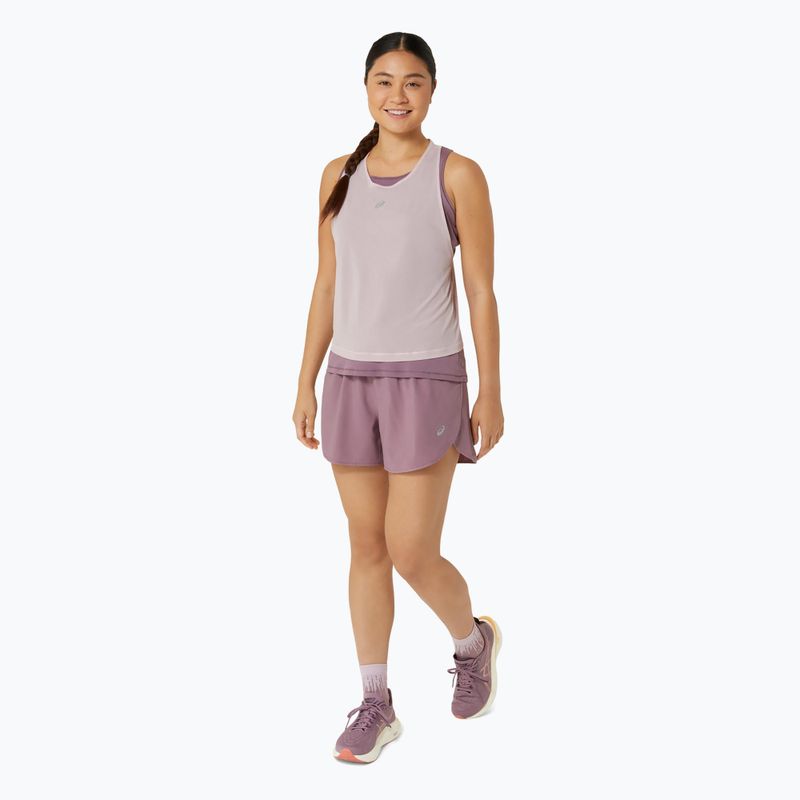 Pantaloni scurți de alergare pentru femei ASICS Nagino Run 4IN dusty mauve 2