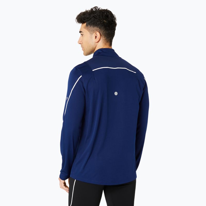 Longsleeve de alergare pentru bărbați ASICS Road Lite-Show 1/2 Zip blue expense 3