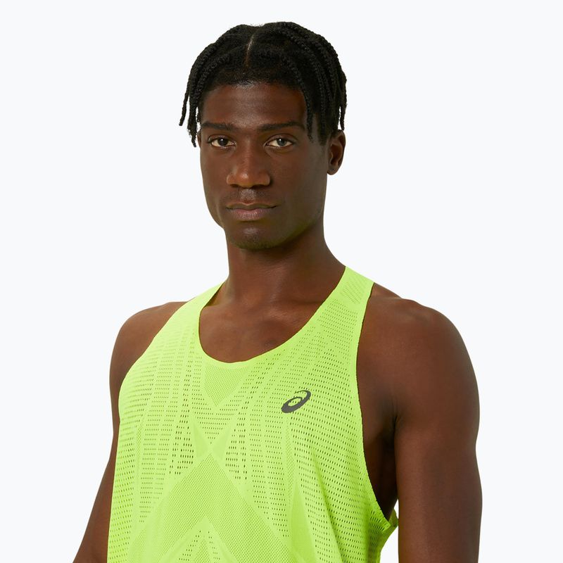 Tank top de alergare pentru bărbați ASICS Metarun Singlet safety yellow 4