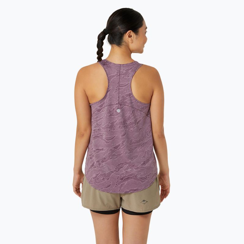 Tank top de alergare pentru femei ASICS Road All Over Print Tank dusty mauve 3