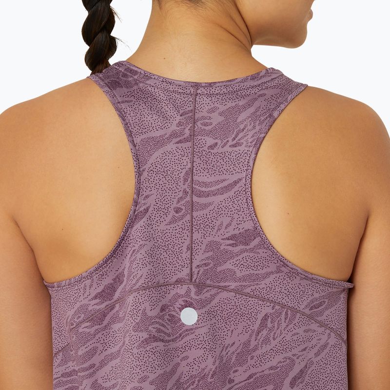 Tank top de alergare pentru femei ASICS Road All Over Print Tank dusty mauve 5