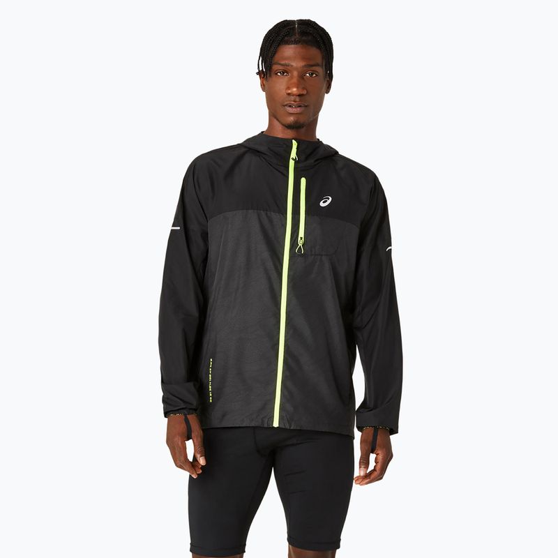 Jachetă de alergare pentru bărbați ASICS Fujitrail Packable performance black