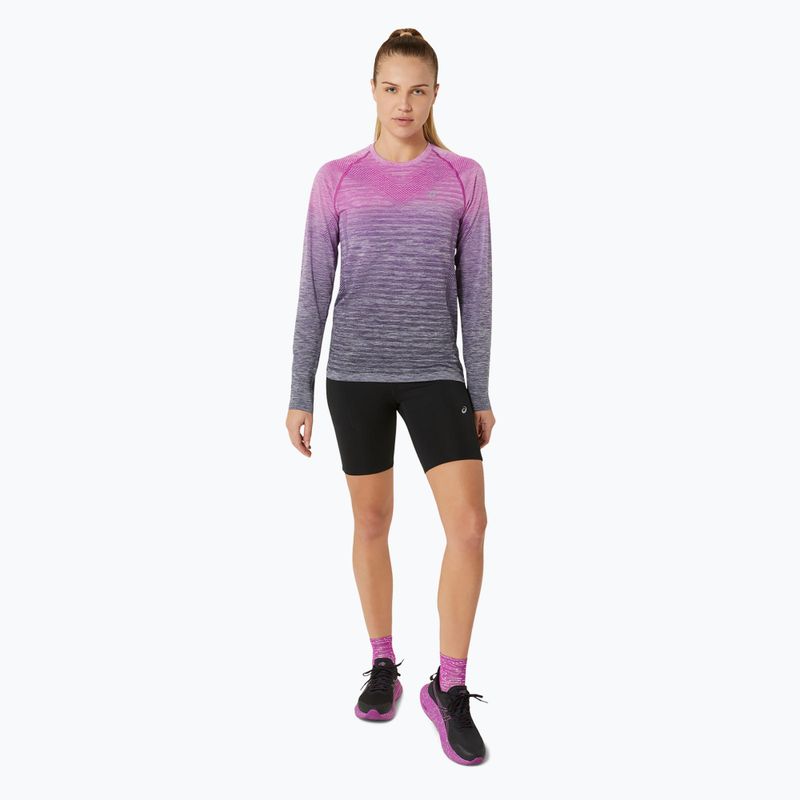 Longsleeve de alergare pentru femei ASICS Seamless bold magenta/blue expanse 2