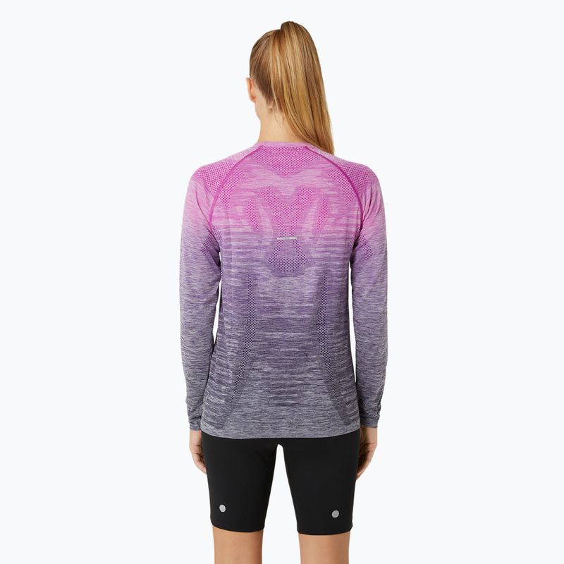 Longsleeve de alergare pentru femei ASICS Seamless bold magenta/blue expanse 3