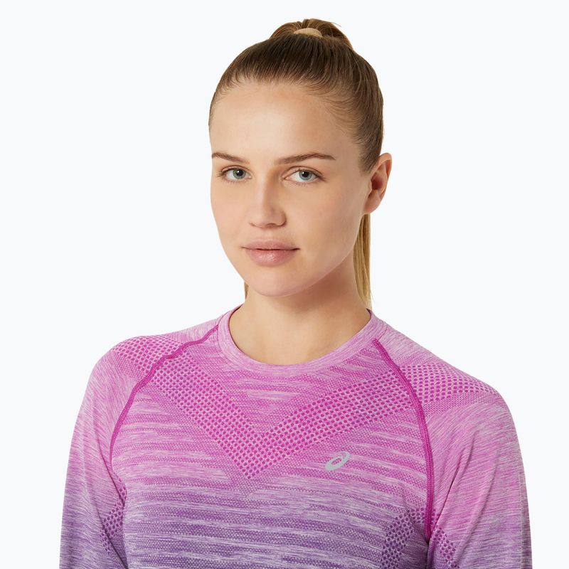 Longsleeve de alergare pentru femei ASICS Seamless bold magenta/blue expanse 4