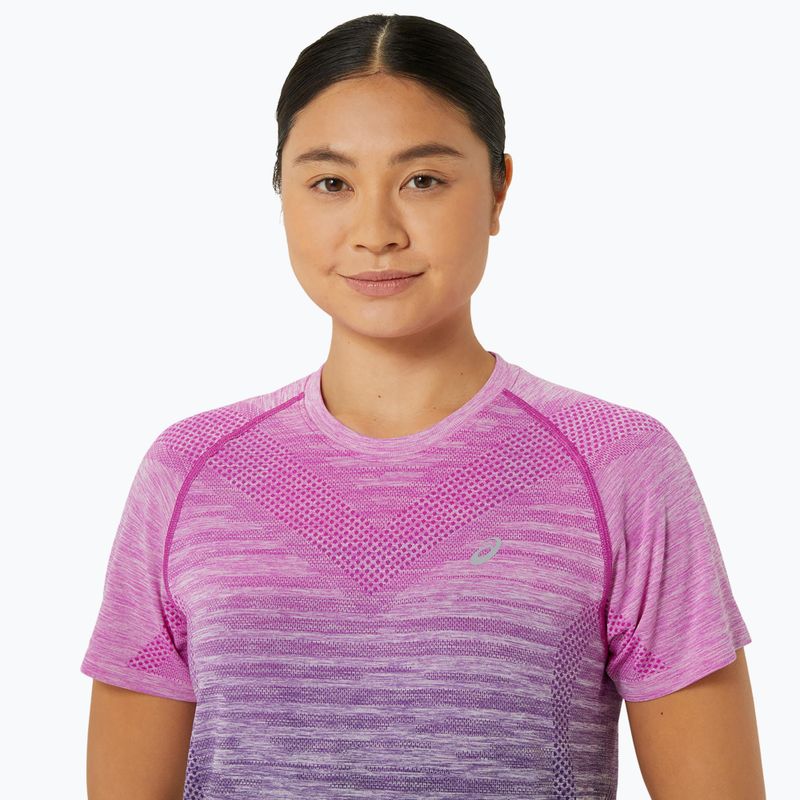 Tricou de alergare pentru femei ASICS Seamless bold magenta/blue expanse 4