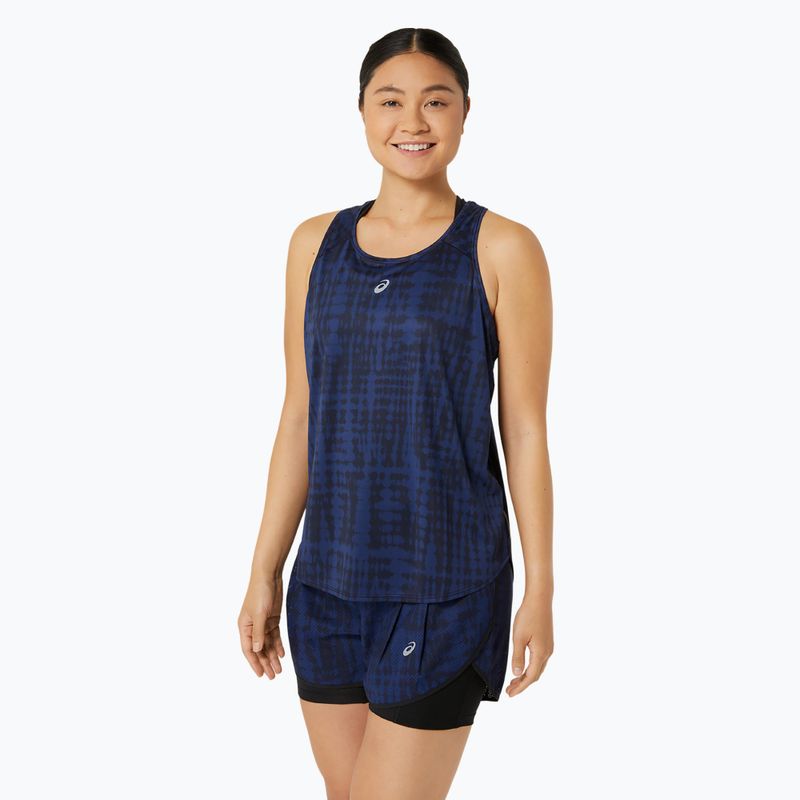 Tank top de alergare pentru femei ASICS Road All Over Print Tank midnight