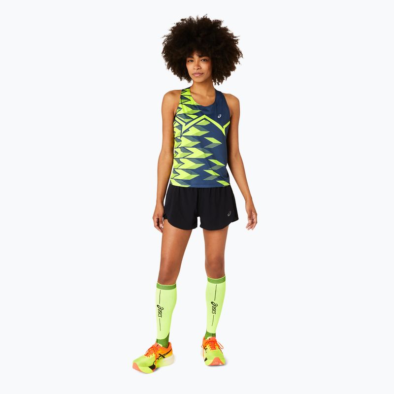 Tank top de alergare pentru femei ASICS Light Graphic Tank french blue/safety yellow 2