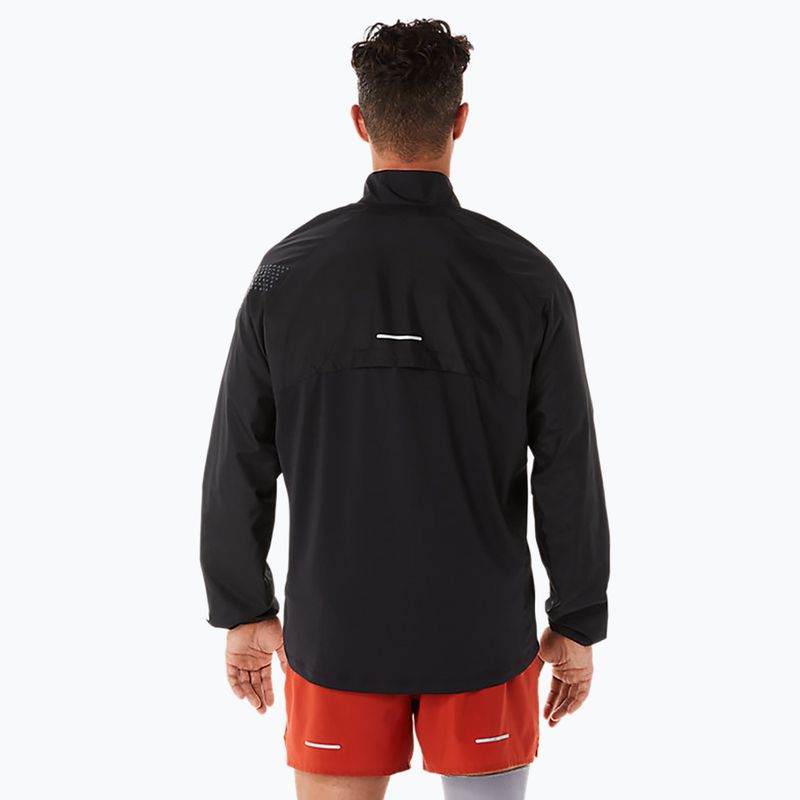 Jachetă de alergare pentru bărbați ASICS Icon performance black / stadium orange 3