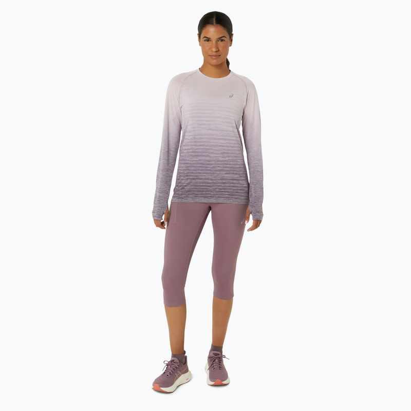 Colanți de alergare pentru femei ASICS High Waist Capri dusty mauve 2