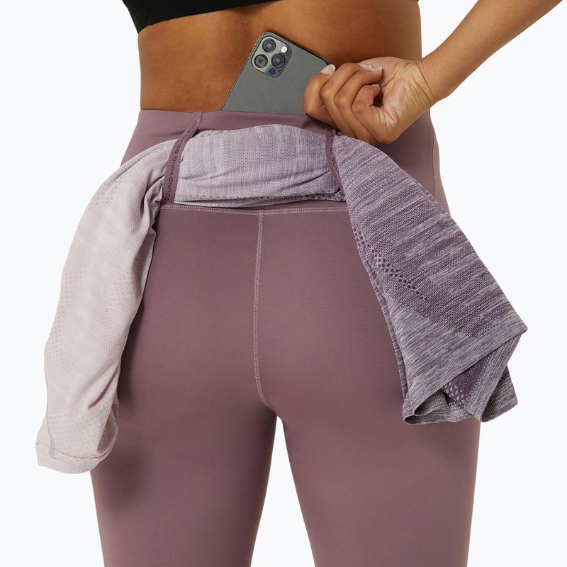 Colanți de alergare pentru femei ASICS High Waist Capri dusty mauve 7