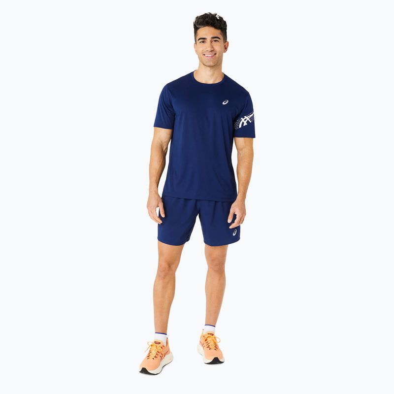 Pantaloni scurți de alergare pentru bărbați ASICS Icon performance blue expanse / birch 2