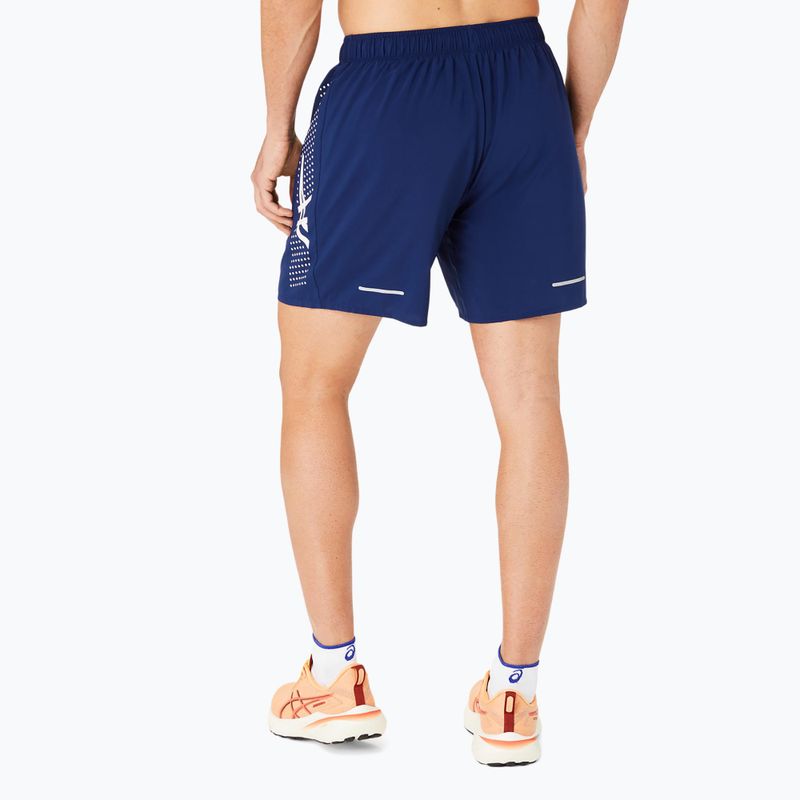 Pantaloni scurți de alergare pentru bărbați ASICS Icon performance blue expanse / birch 3