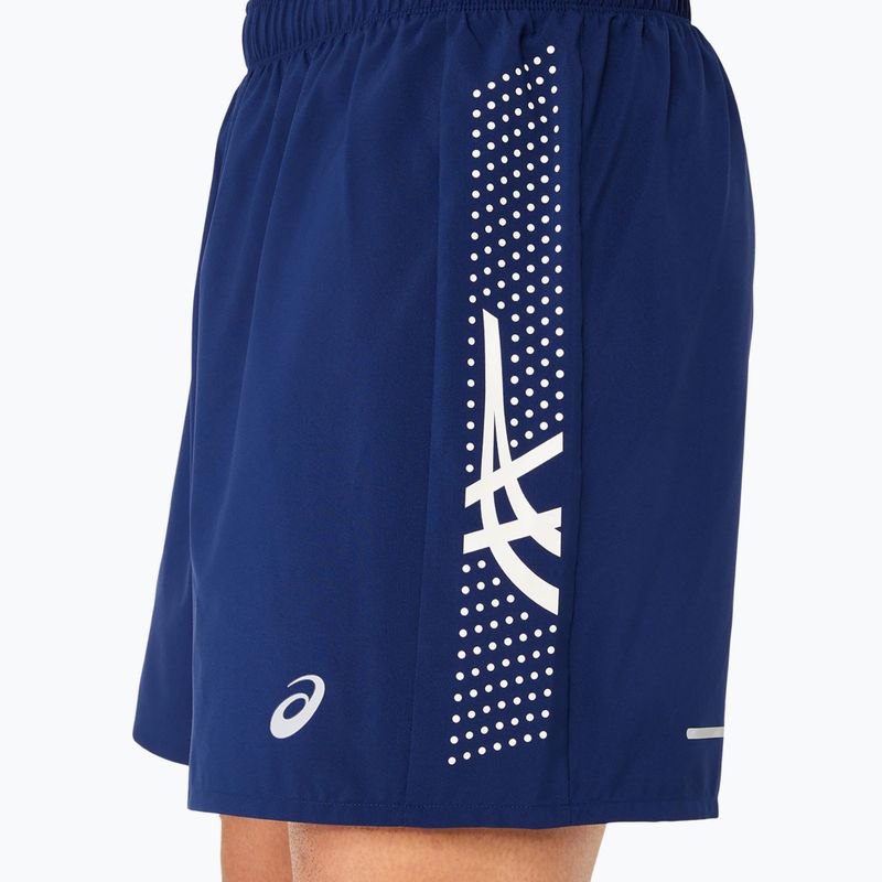 Pantaloni scurți de alergare pentru bărbați ASICS Icon performance blue expanse / birch 5