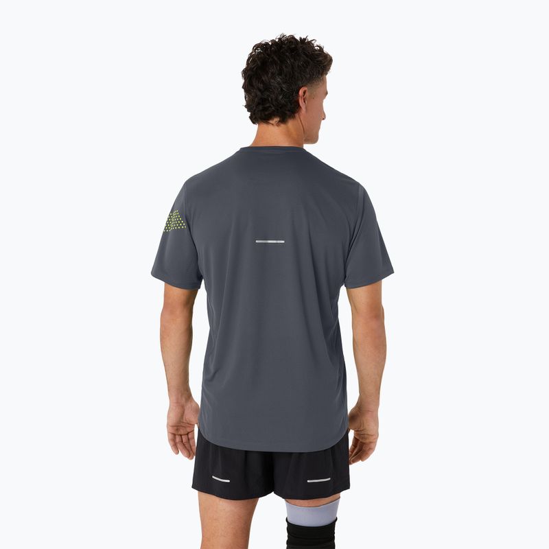 Tricou de alergare pentru bărbați ASICS Icon Top carrier grey/safety yellow 3