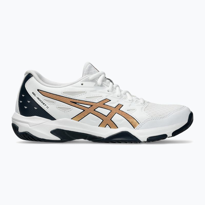 Încălțăminte pentru femei ASICS Gel-Rocket 11 white/pure gold 8