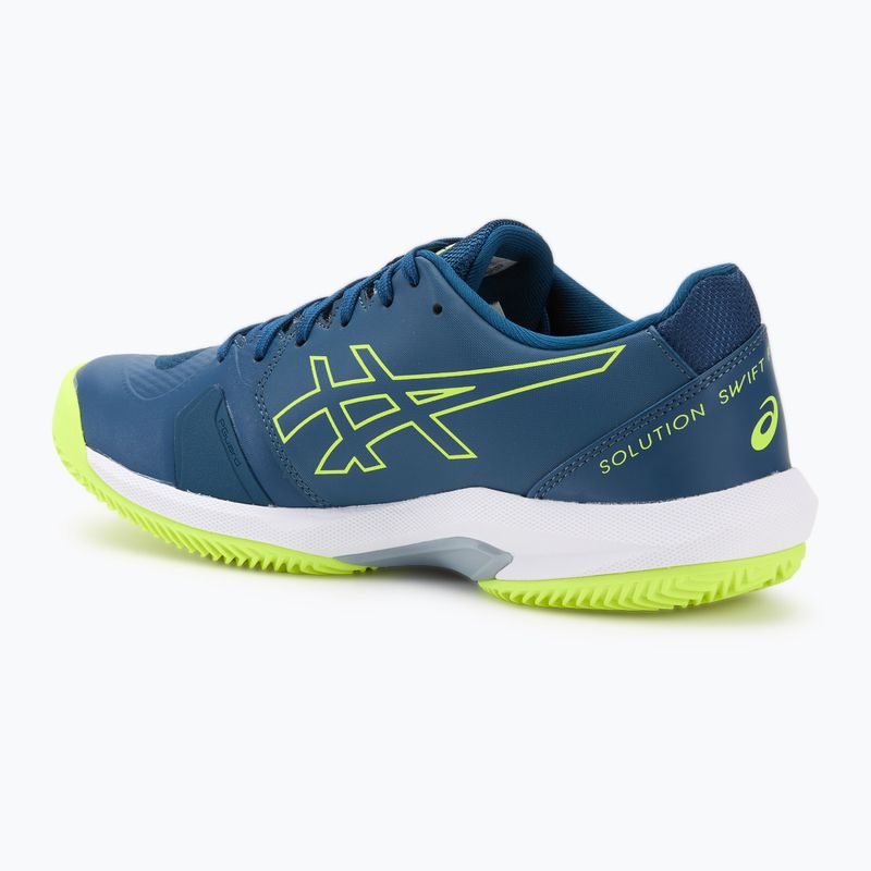 Încălțăminte de tenis pentru bărbați ASICS Solution Swift FF 2 Clay mako blue/safety yellow 3