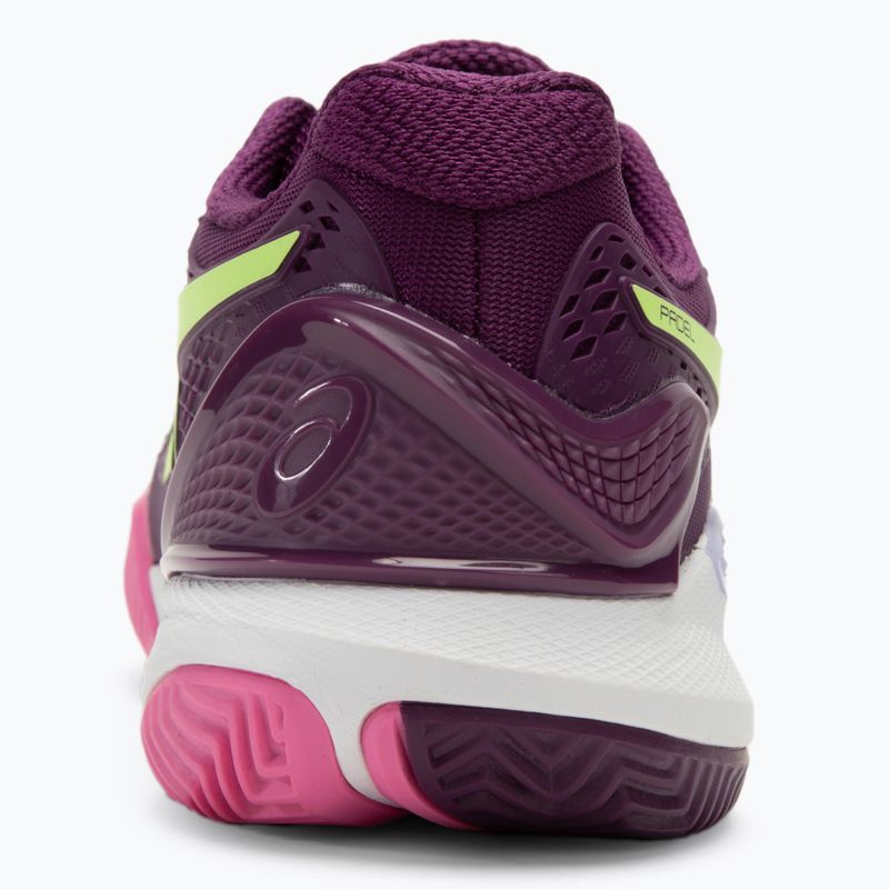 Încălțăminte de padel pentru femei ASICS Gel-Resolution 9 deep mauve/lime green 6