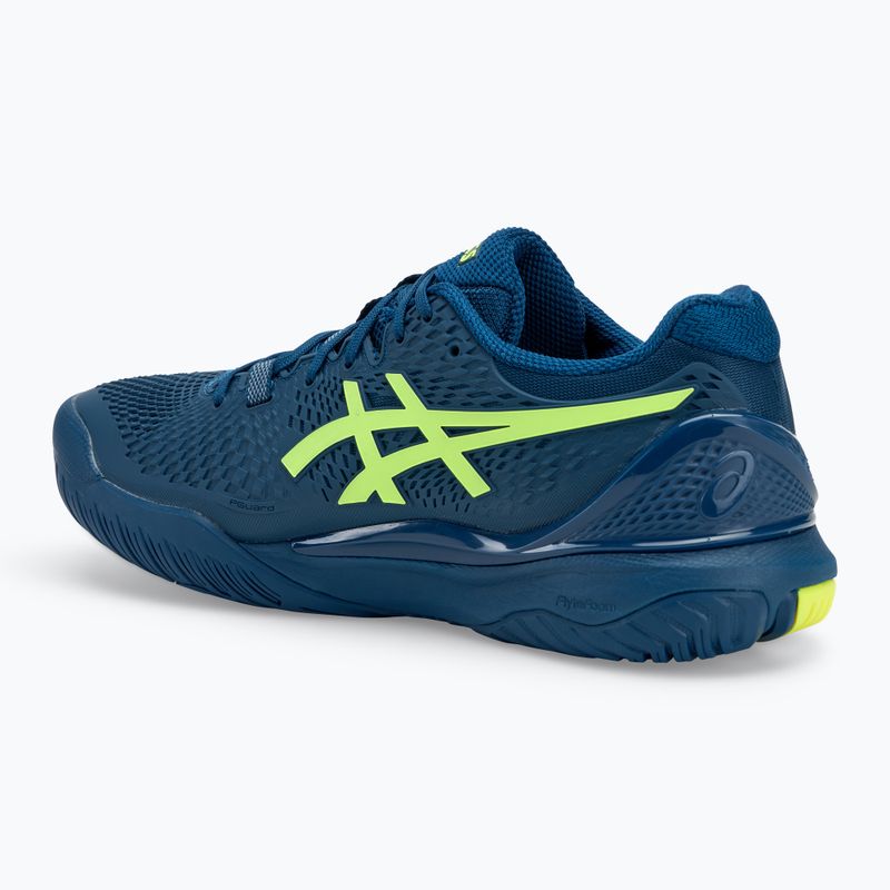 Încălțăminte de tenis pentru bărbați ASICS Gel-Resolution 9 mako blue/safety yellow 3