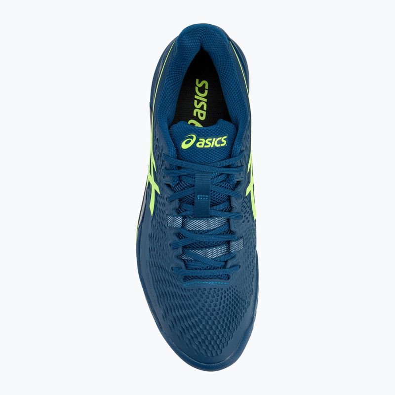 Încălțăminte de tenis pentru bărbați ASICS Gel-Resolution 9 mako blue/safety yellow 5