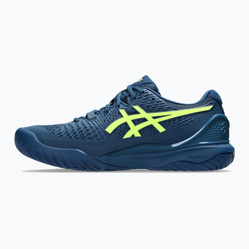 Încălțăminte de tenis pentru bărbați ASICS Gel-Resolution 9 mako blue/safety yellow 9