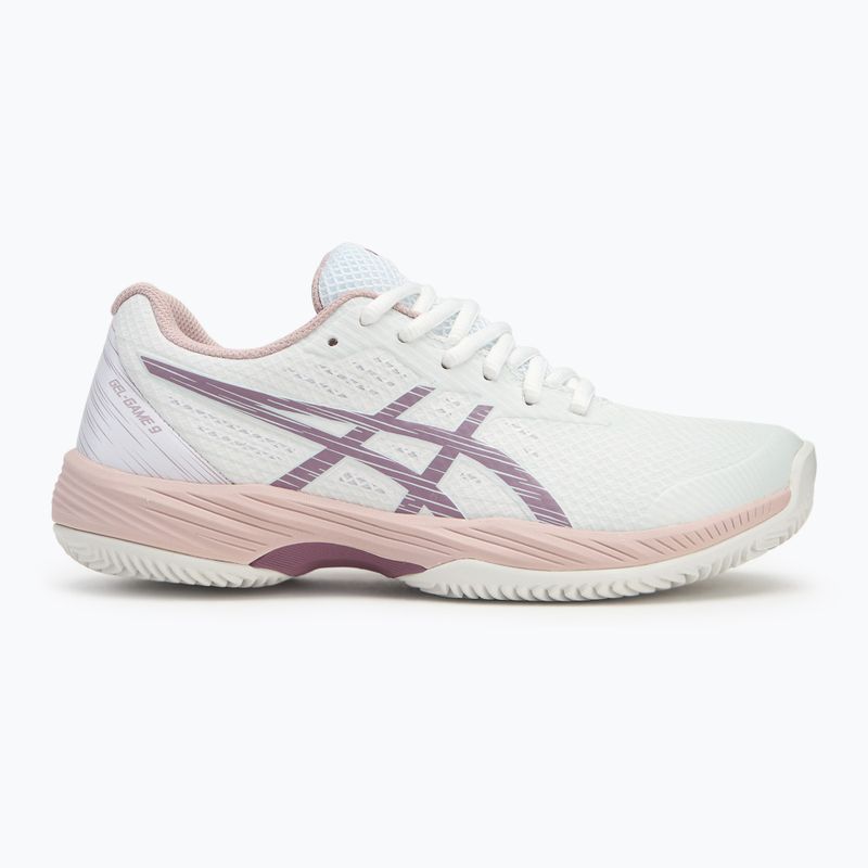 Încălțăminte de tenis pentru femei  ASICS Gel-Game 9 Clay/OC white/dusty mauve 2