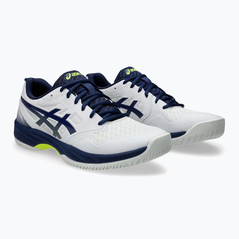 Încălțăminte de squash pentru bărbați ASICS Gel-Court Hunter 3 white/blue expanse 10