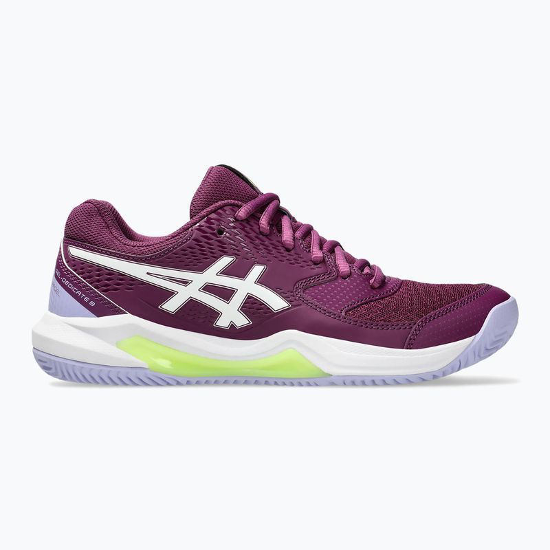 Încălțăminte de padel pentru femei ASICS Gel-Dedicate 8 deep mauve/white 8