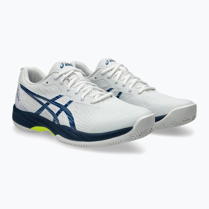 Încălțăminte de tenis pentru bărbați ASICS Gel-Game 9 Clay/OC white/mako blue 10