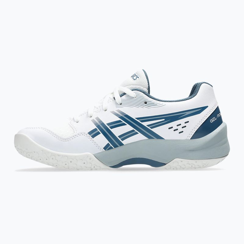 Încălțăminte de handbal pentru copii ASICS Gel-Powerbreak GS white/vintage indigo 9