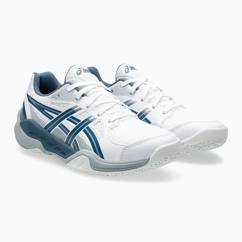 Încălțăminte de handbal pentru copii ASICS Gel-Powerbreak GS white/vintage indigo 10