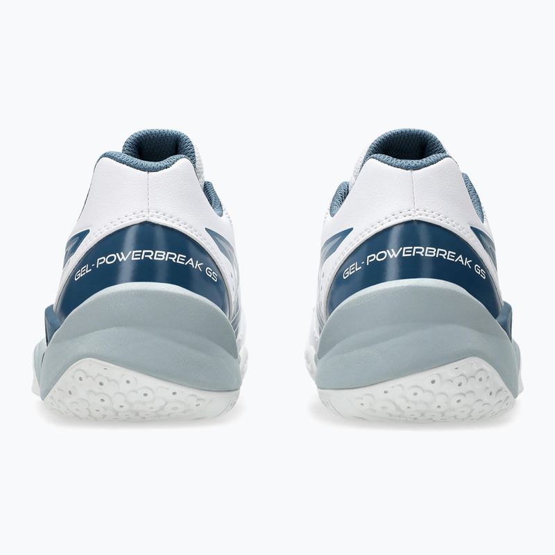 Încălțăminte de handbal pentru copii ASICS Gel-Powerbreak GS white/vintage indigo 11